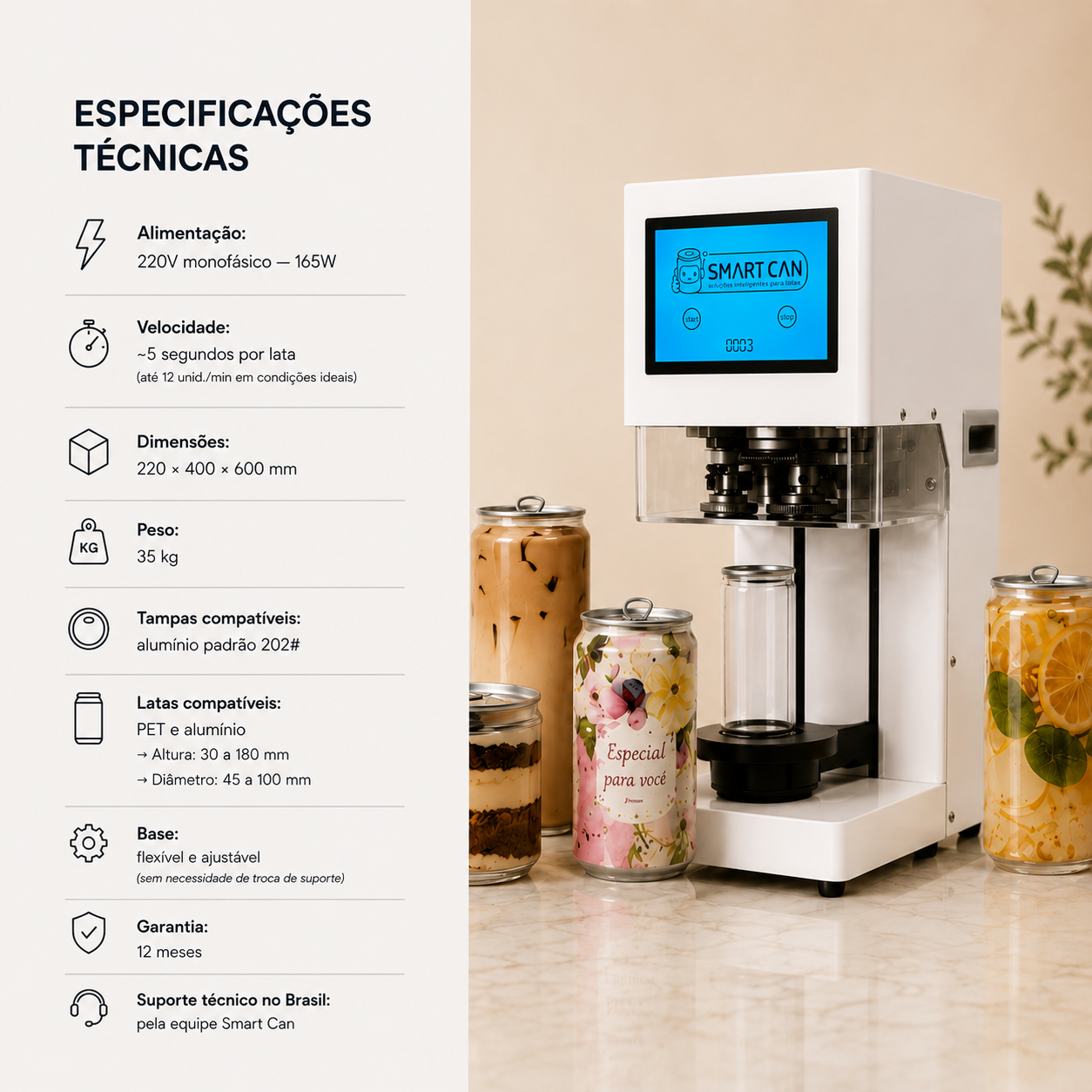 Recravadora Autom&aacute;tica Smart Can MODELO 2026