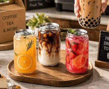 Bebidas em latas PET