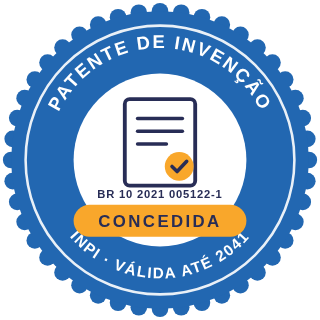 Patente de inven&ccedil;&atilde;o concedida pelo INPI