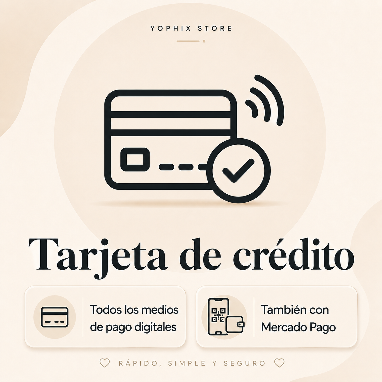Medios de pago Yophix
