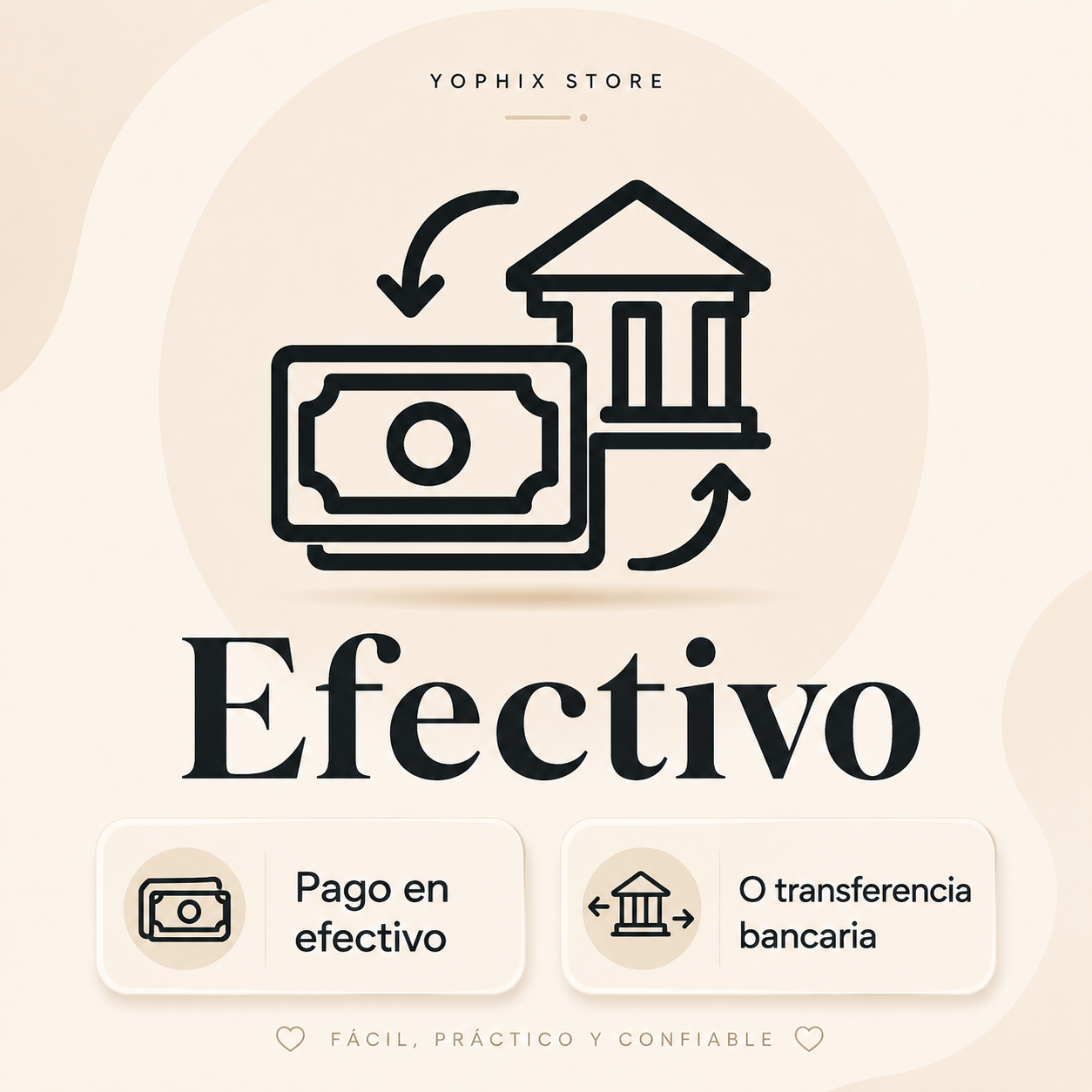 Pago en efectivo Yophix