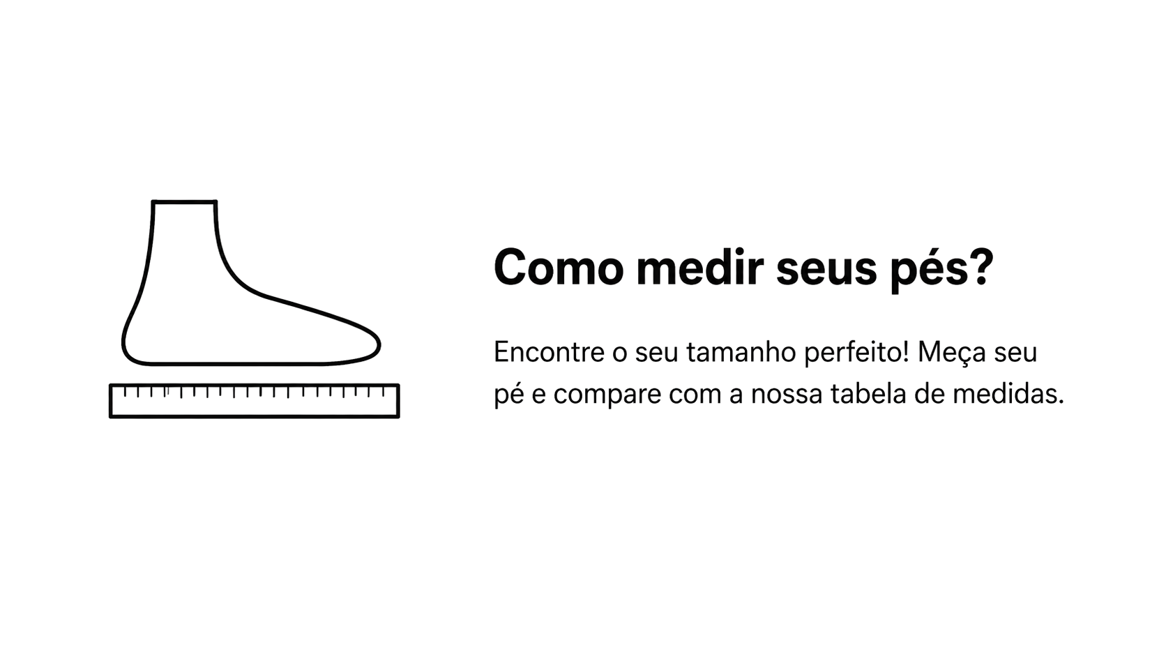 Como medir seus pés