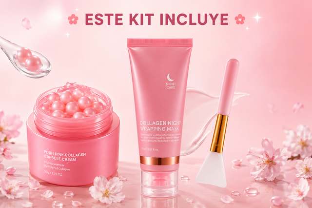 Este kit incluye: PDRN Salmon DNA Capsule Cream, Collagen Night Wrapping Mask y esp&aacute;tula de aplicaci&oacute;n