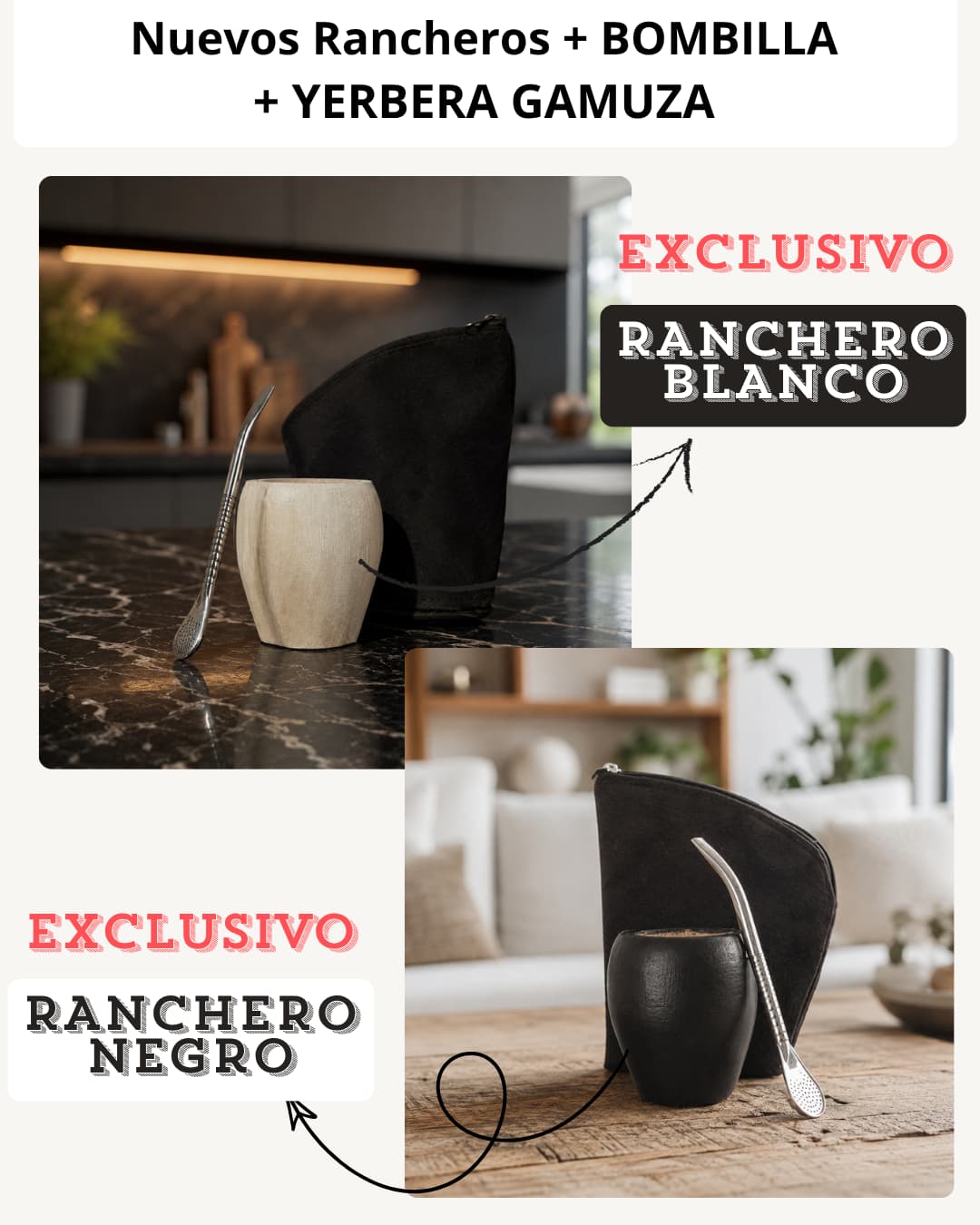 3x1 Ranchero Blanco Negro