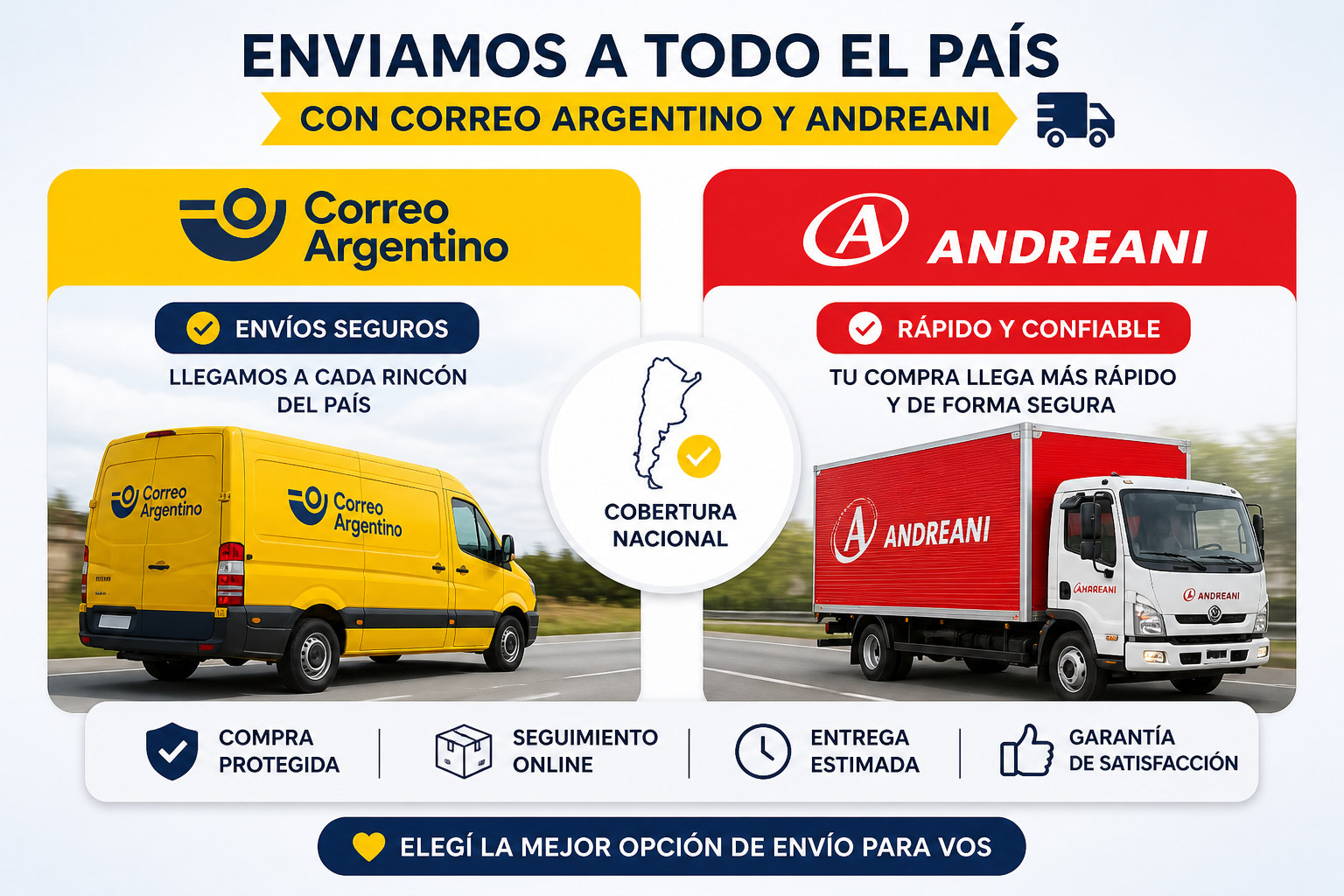 Envíos a todo el país