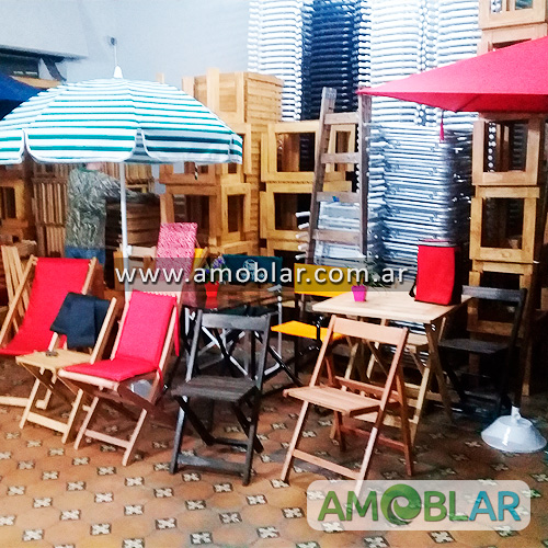 Venta en Argentina de Sillón Director Plegable, Sillas Plegables, Mesas Plegables de Madera o Metal, Reposeras de Madera, Sombrillas De Madera o Metal Redondas y Cuadradas