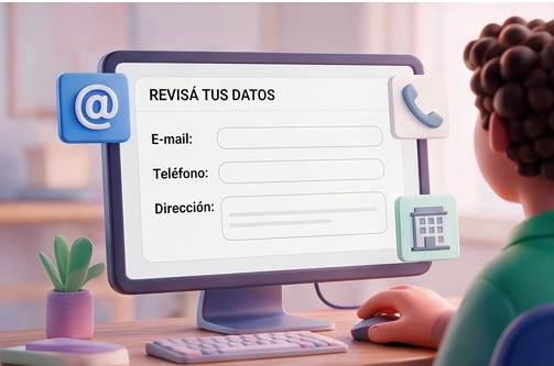 Paso 3 - Completá tus datos