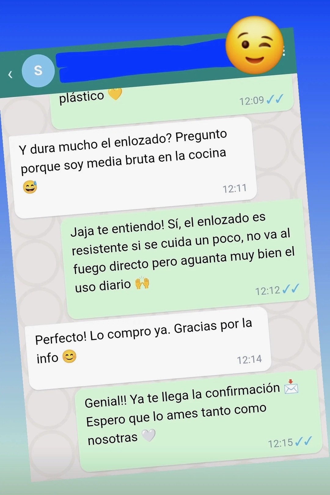 Cliente consulta, recibe asesoramiento y confirma su compra