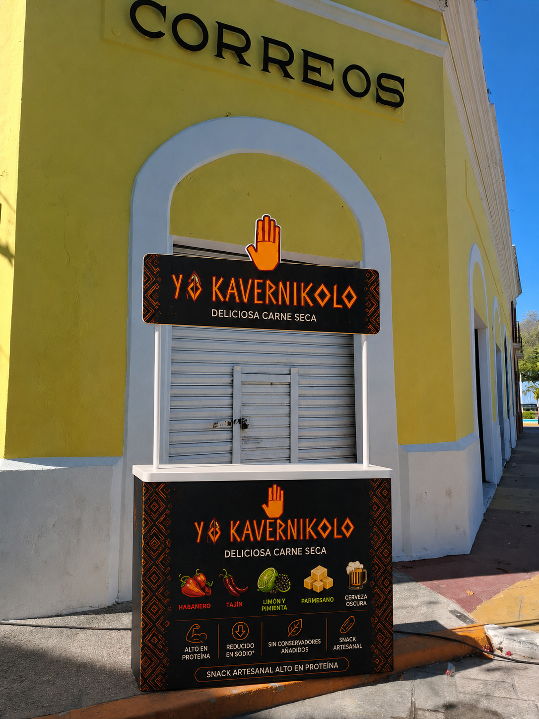 Equipo Yo Kavernikolo - stand de carne seca artesanal