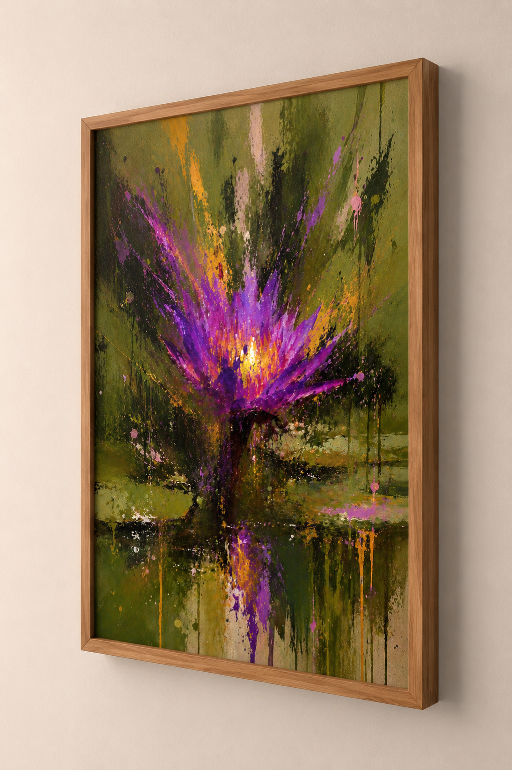 Canvas com moldura canaleta