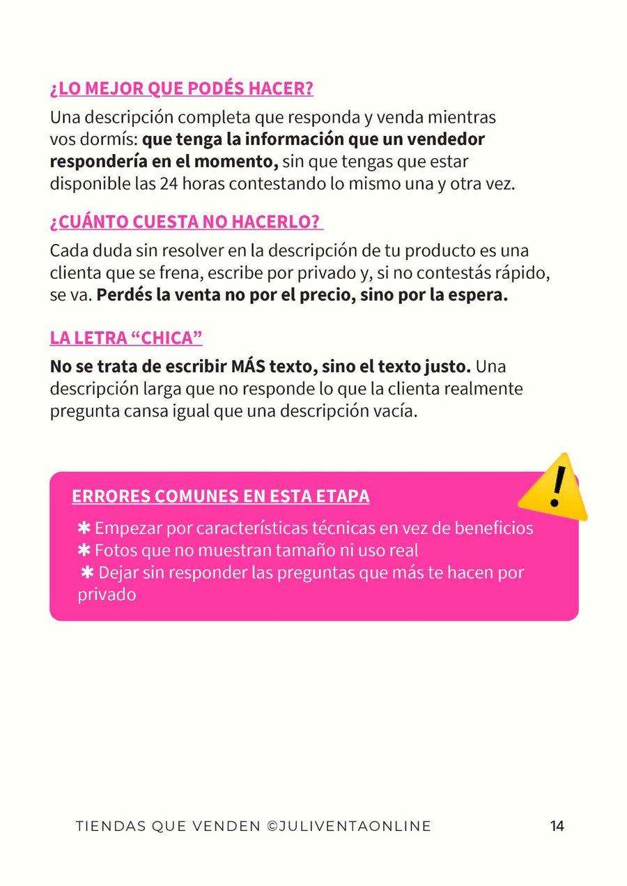 Errores comunes dentro de la gu&iacute;a