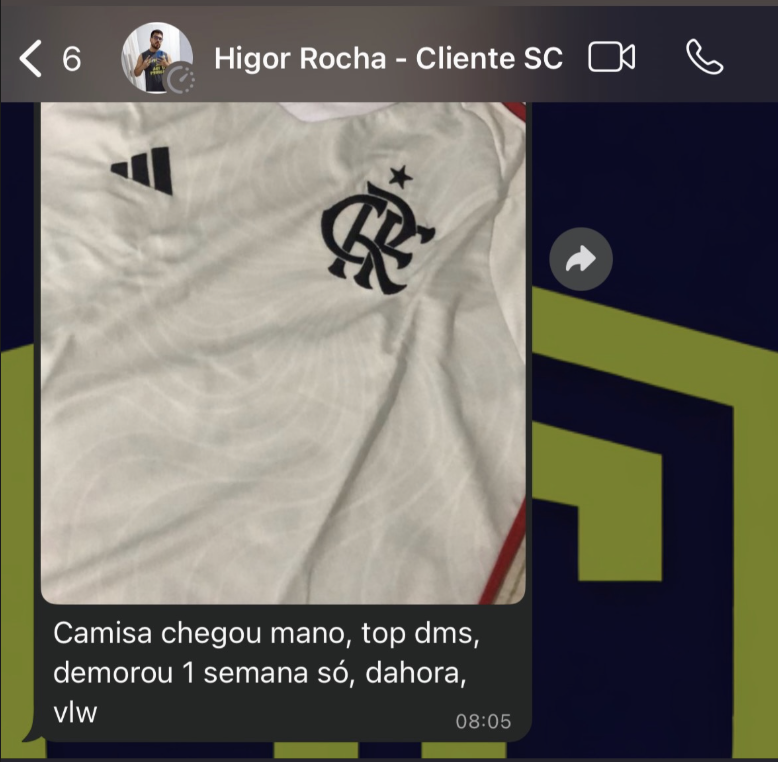 Feedback de cliente - Higor