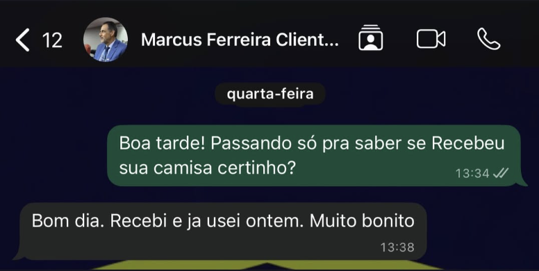Feedback de cliente - Marcus