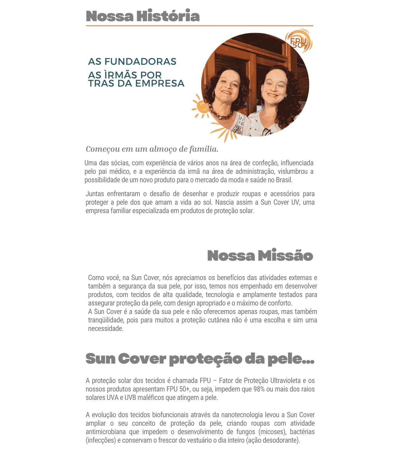 Nossa História Sun Cover