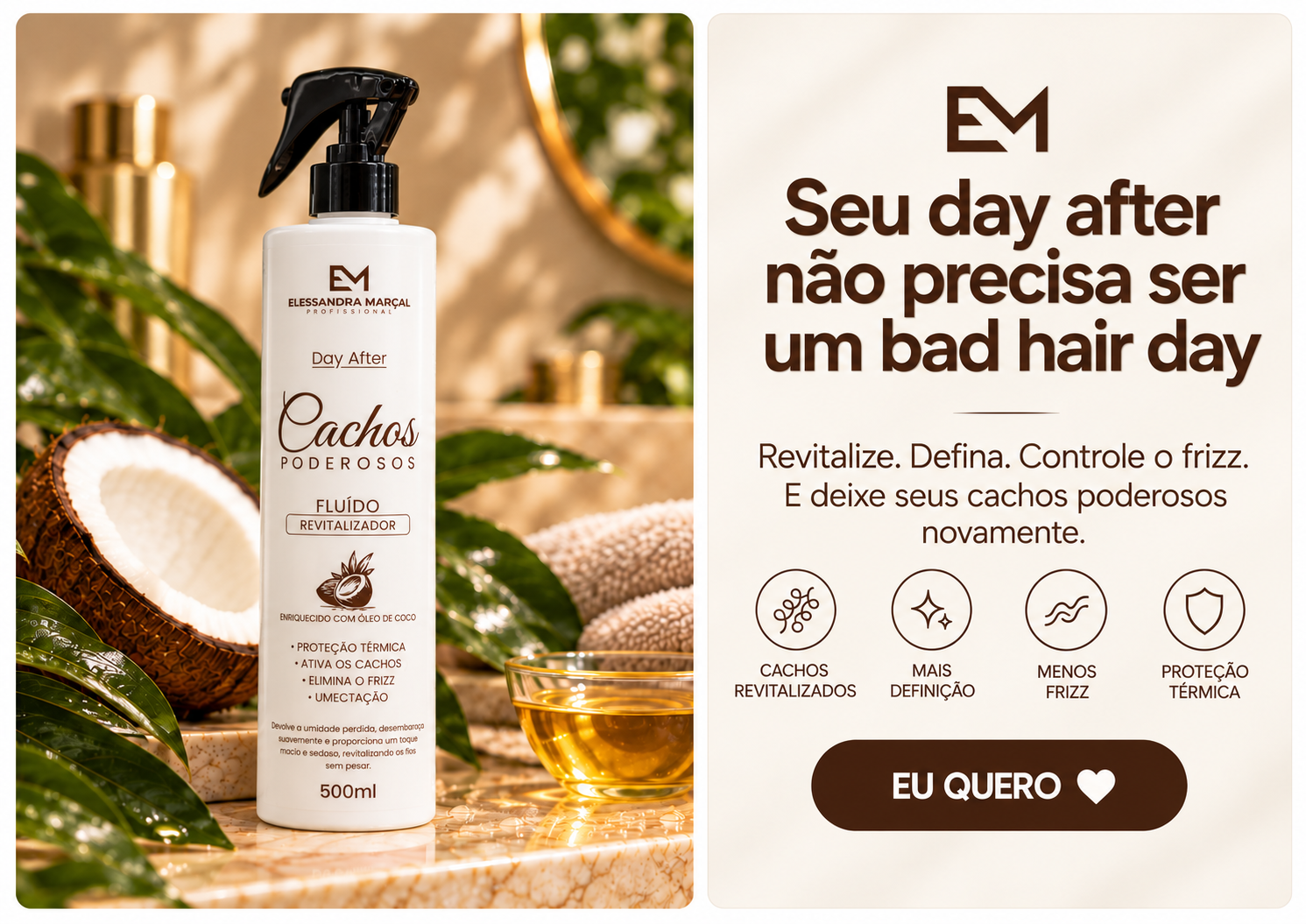 Cachos revitalizados no day after
