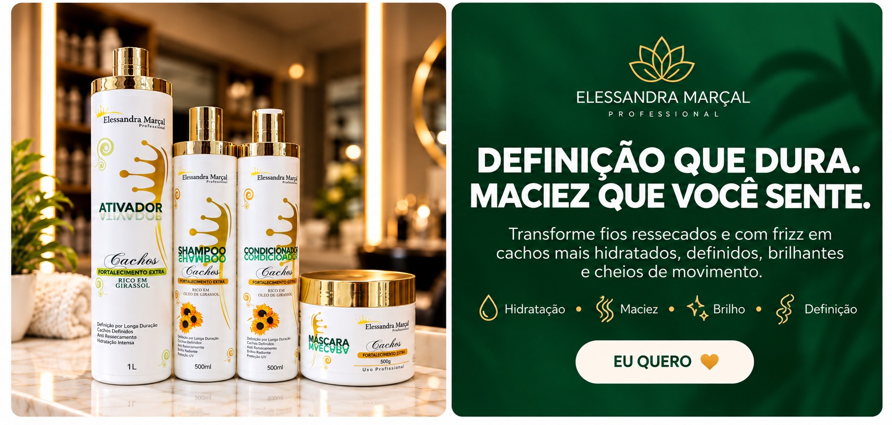 Rotina Kit Girassol para Cachos