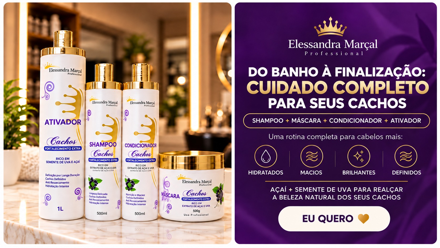 Kit A&ccedil;a&iacute; + Semente de Uva para cachos