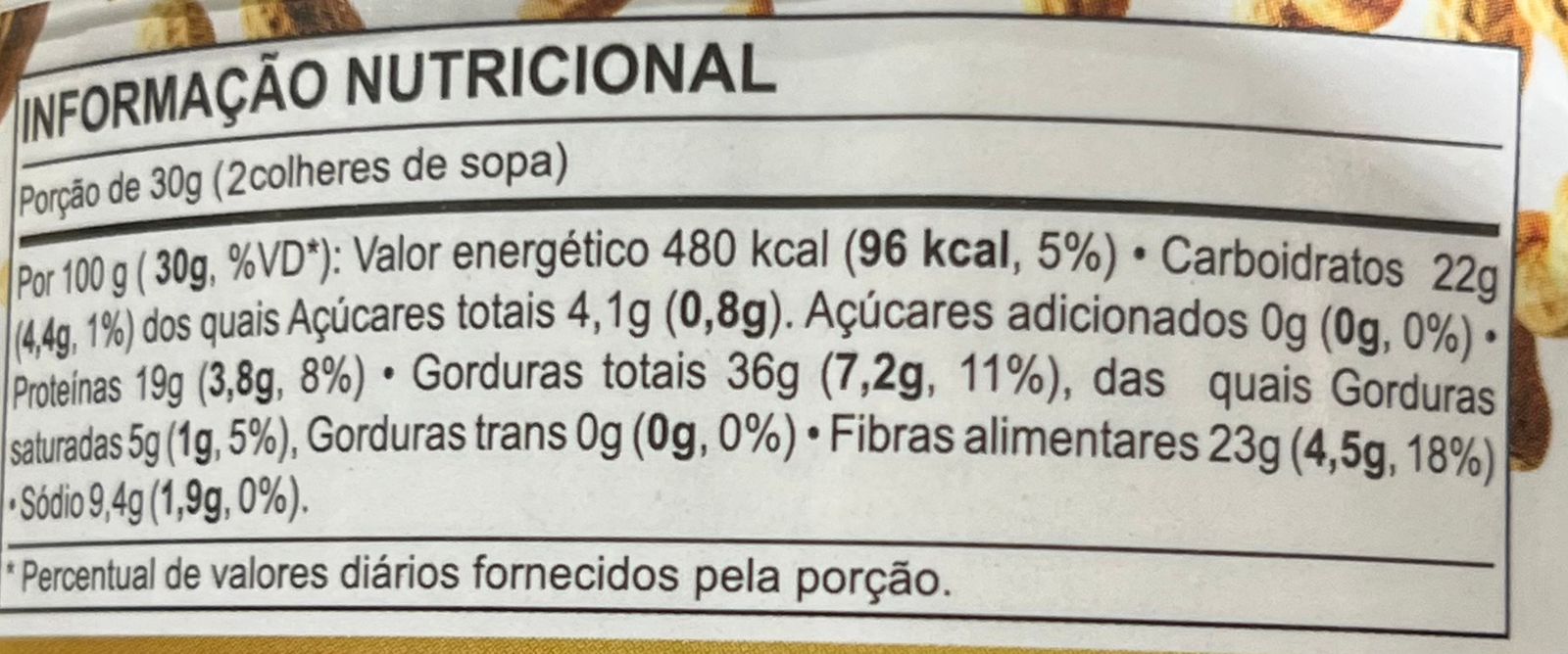 paçoca cremosa diet