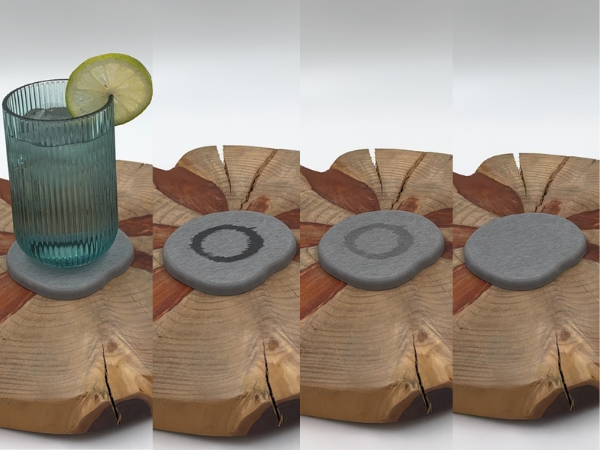 Kit 5 porta copos absorvente de diatomita Wabi Living