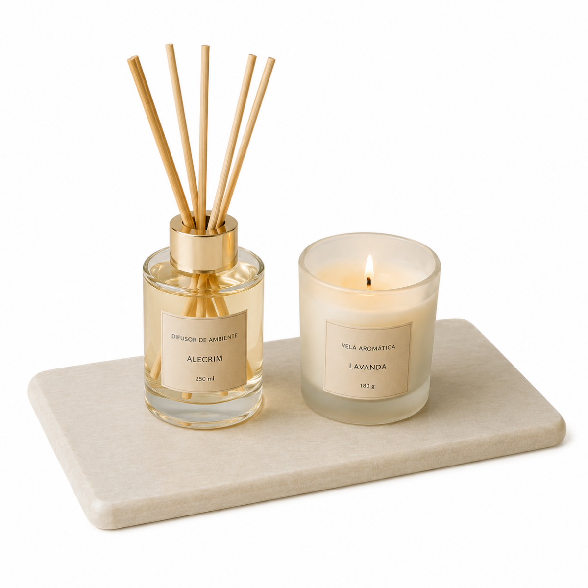 Kit 3 Bandejas Drystone Wabi Living escrit&oacute;rio ou criado-mudo