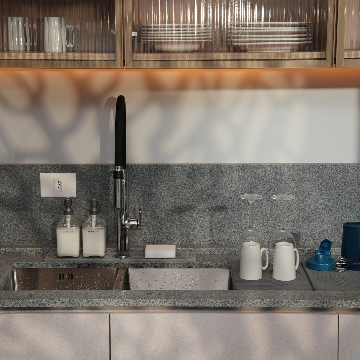 Escorredor Drystone Wabi Living bancada organizada