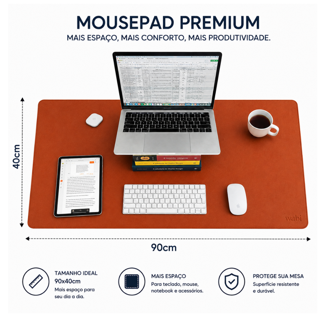 Dimensões Mousepad Wabi 90x40cm