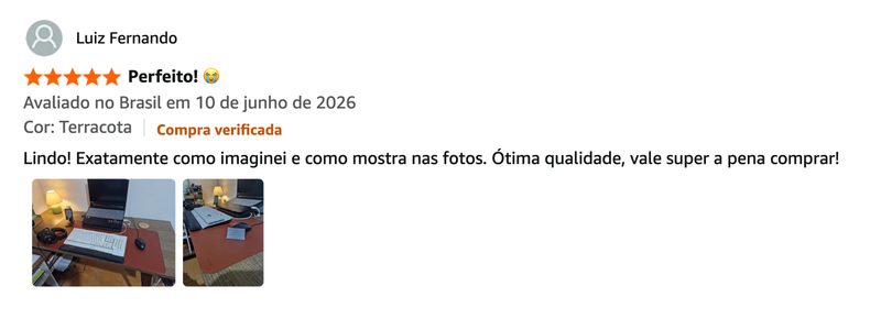 Avaliação cliente 3 Mousepad Wabi