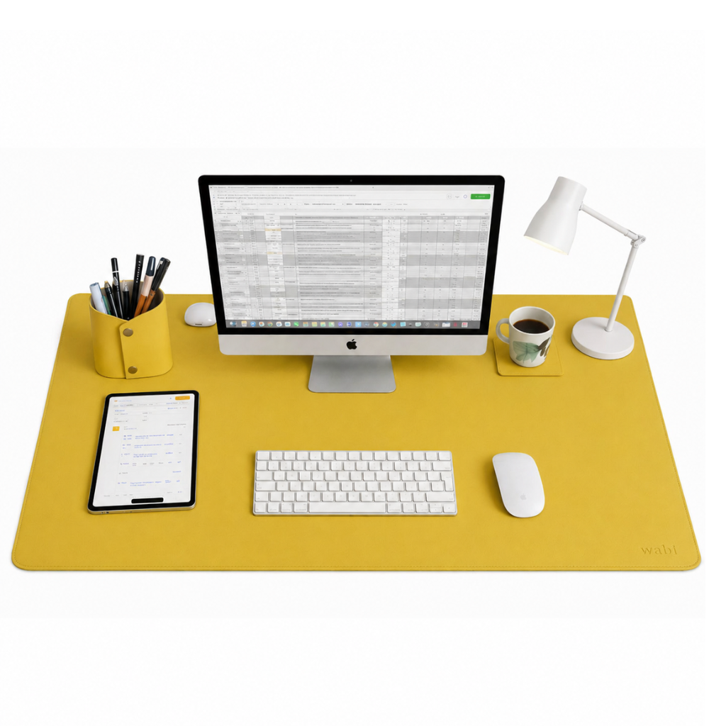 Kit Mousepad Wabi deskpad grande 90x40cm na mesa