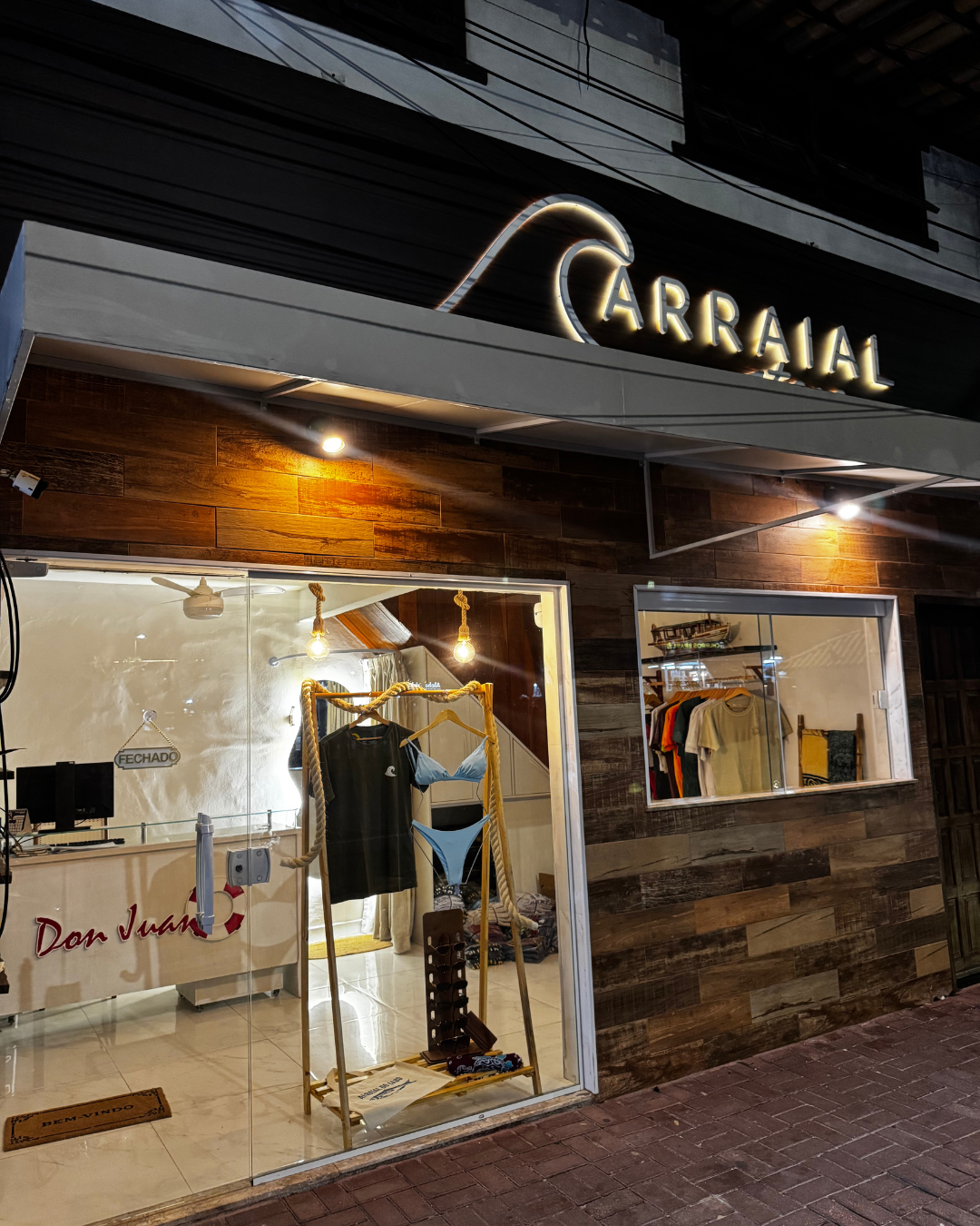 Fachada da loja Arraial Store