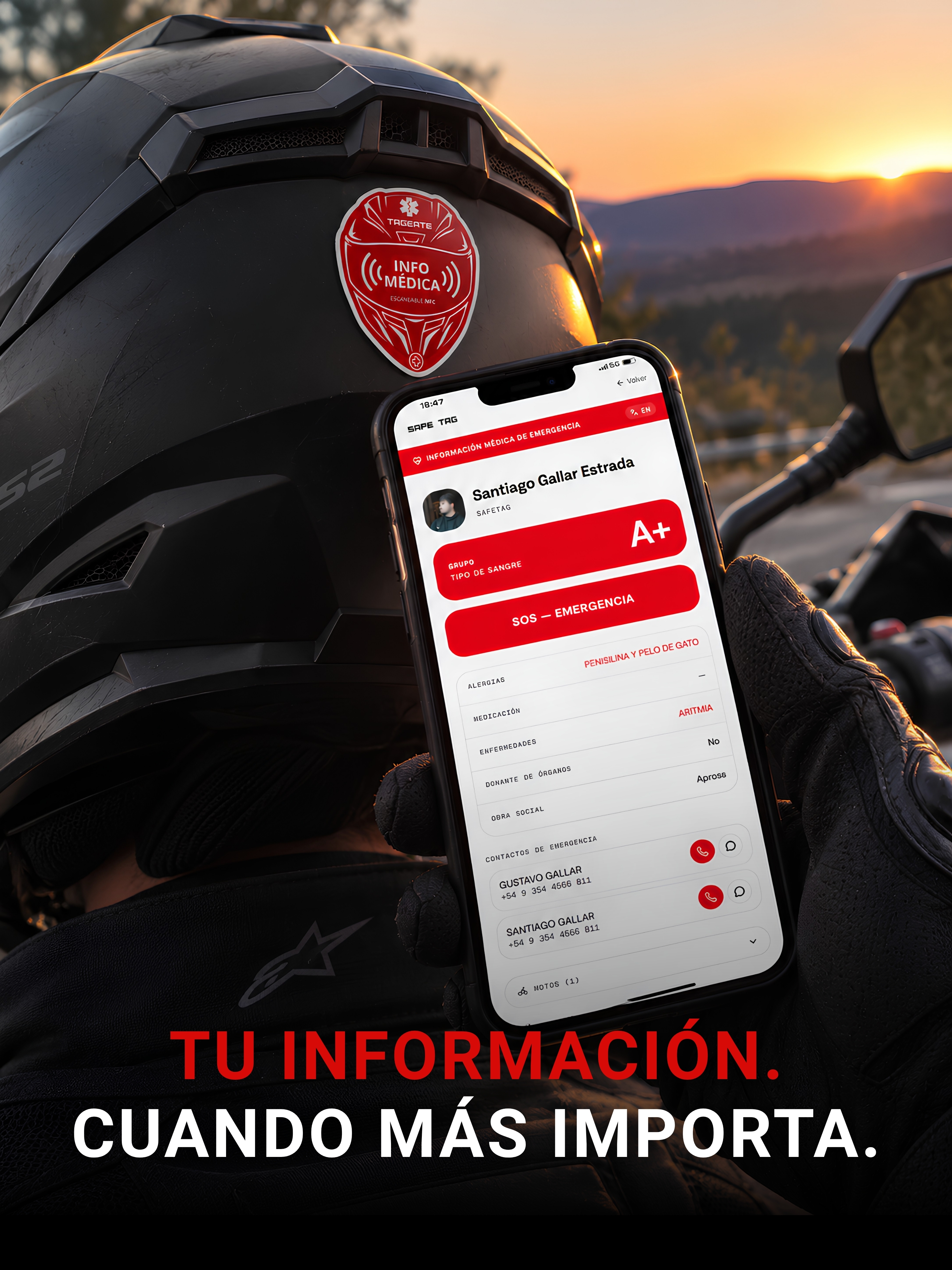 Detalle de la calcoman&iacute;a TAGEATE