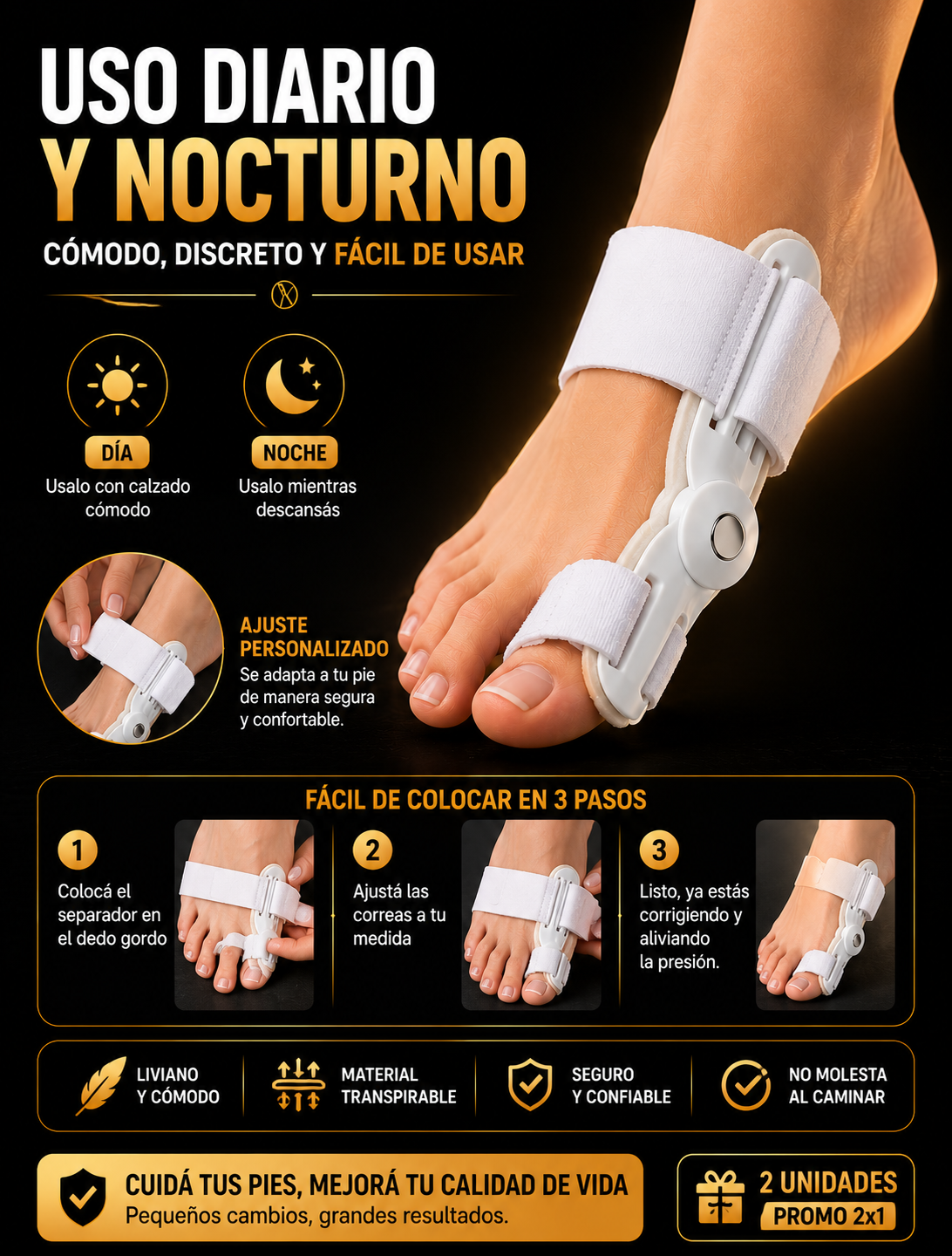 Uso y colocaci&oacute;n del corrector