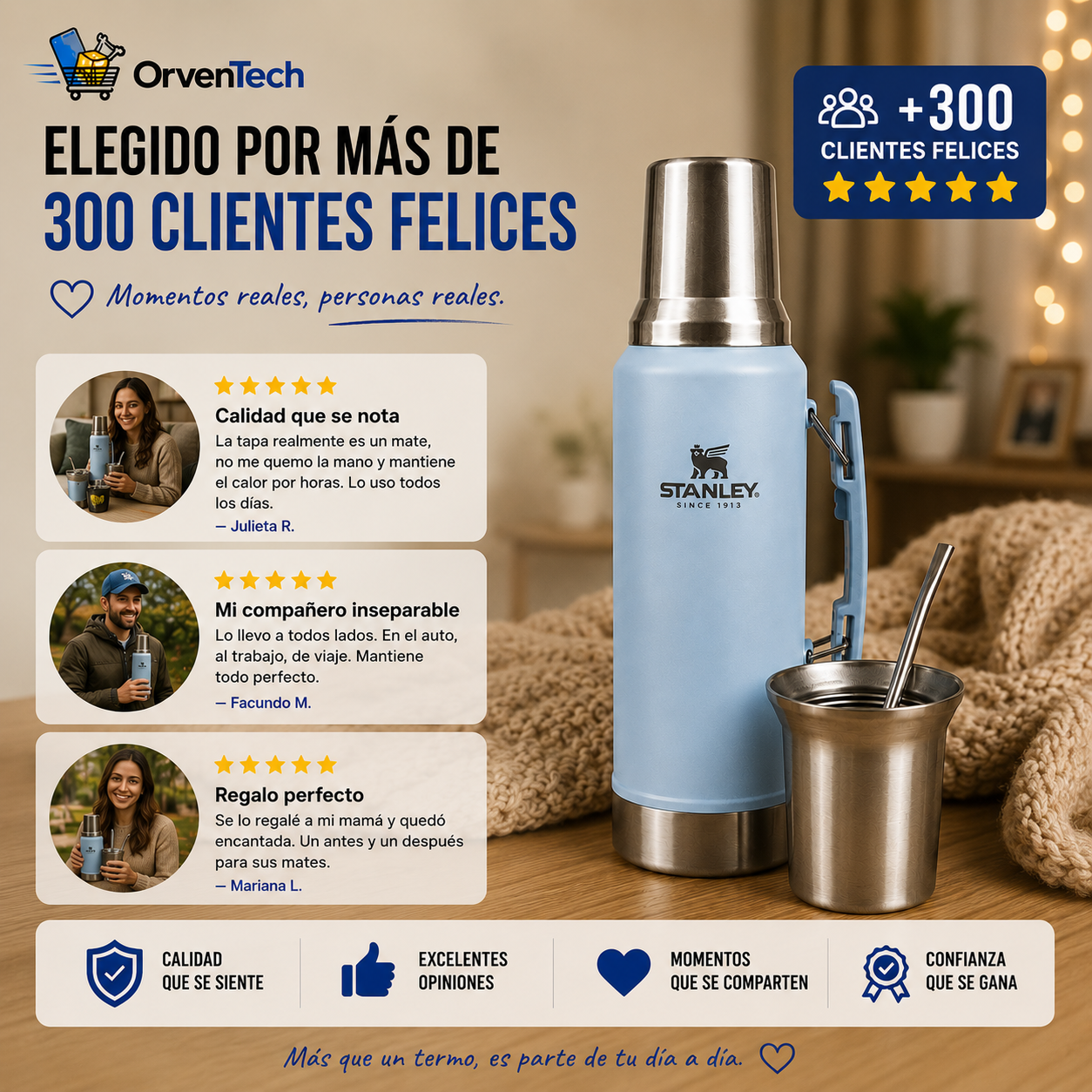 M&aacute;s de 300 clientes felices