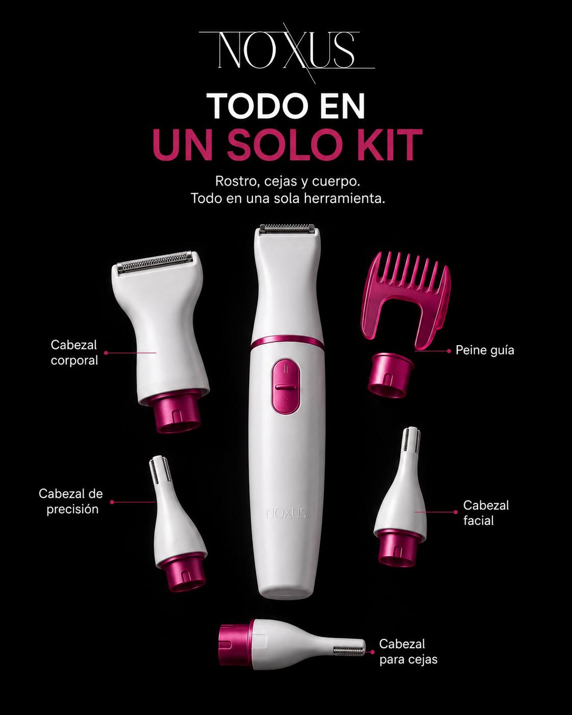 Los cinco cabezales NOXUS