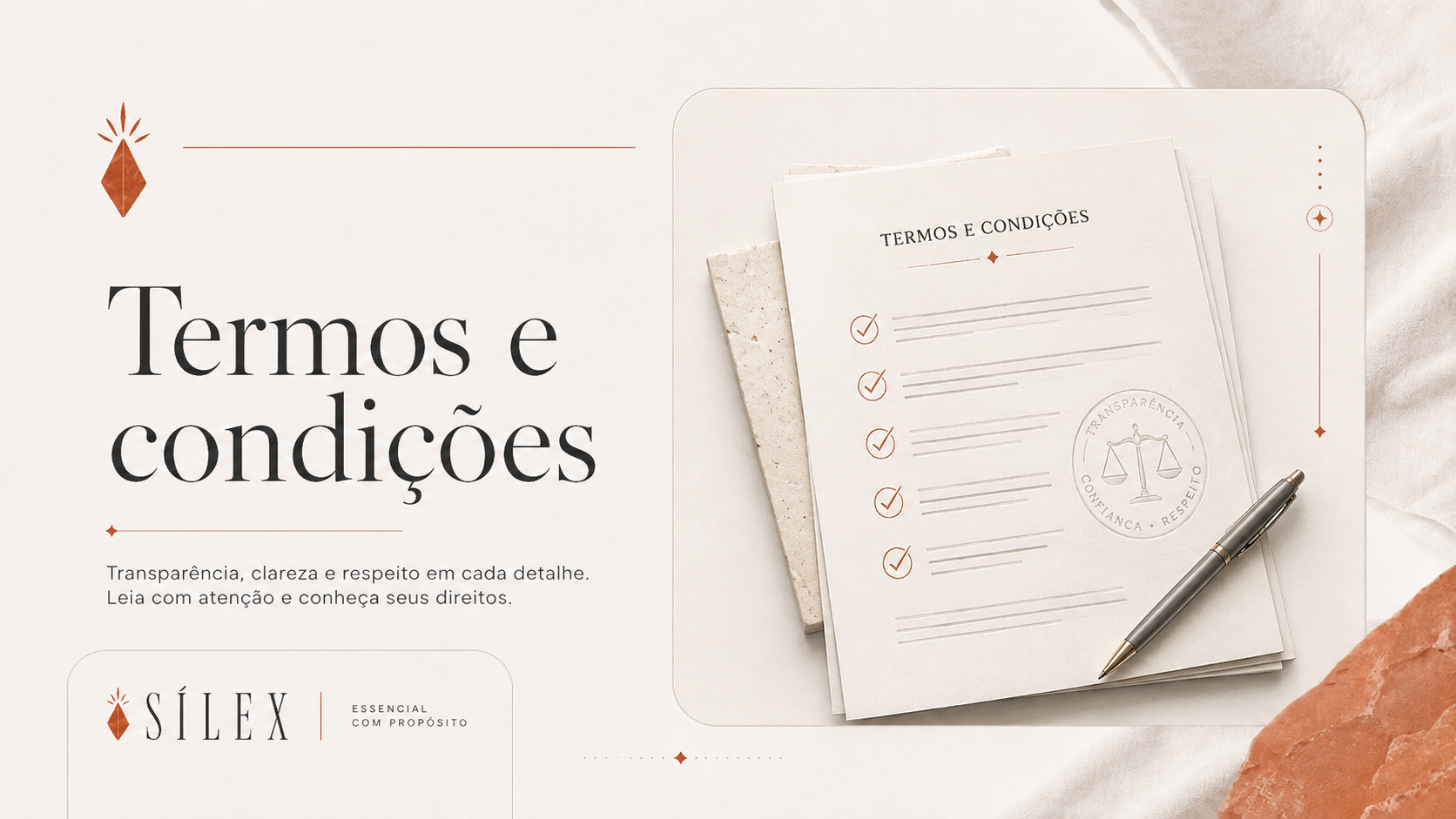 Termos e condições SÍLEX