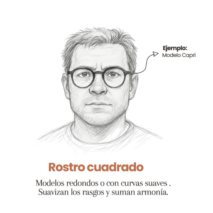 Rostro cuadrado