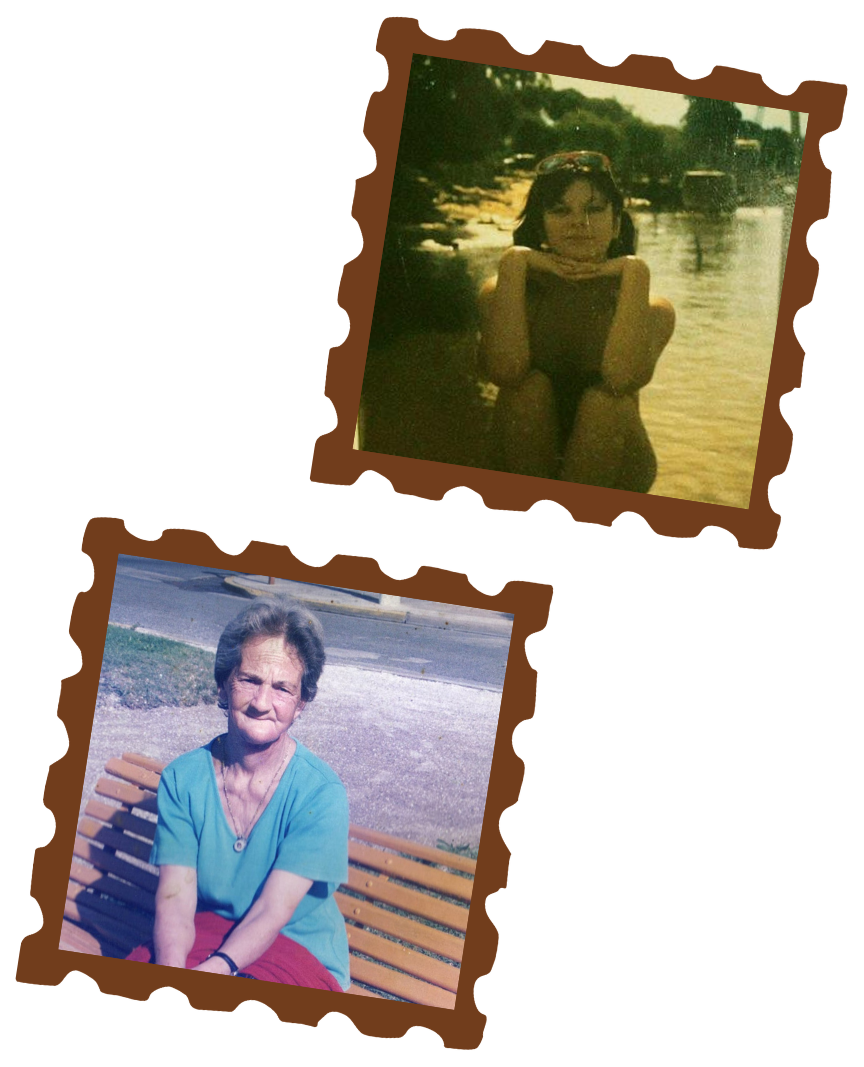 Mamá y la abuela de Die