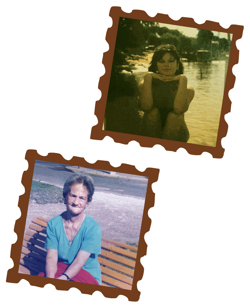 Mama Monique de chica y la abuela Blanca