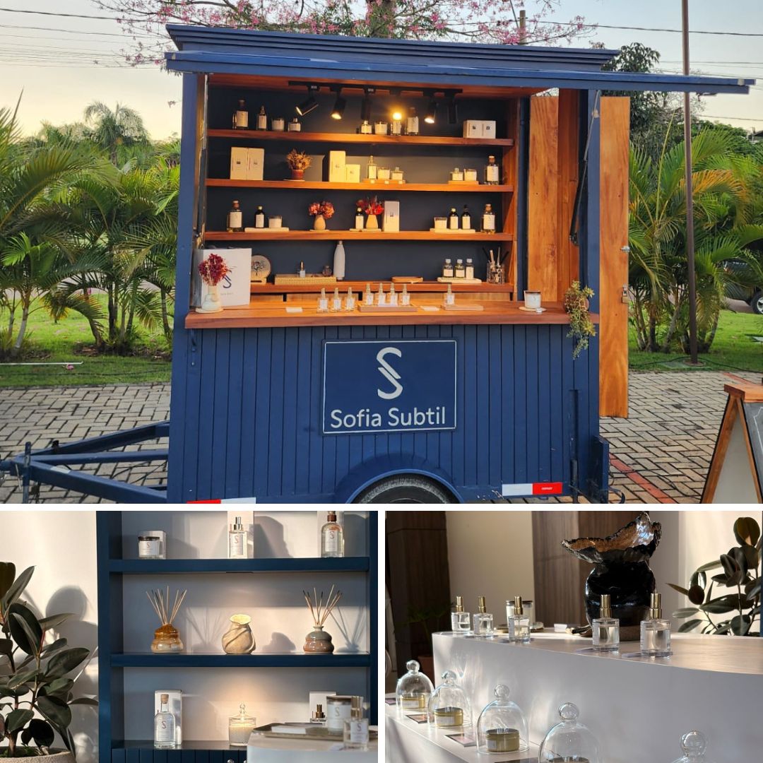 Carrinho itinerante Sofia Subtil em evento