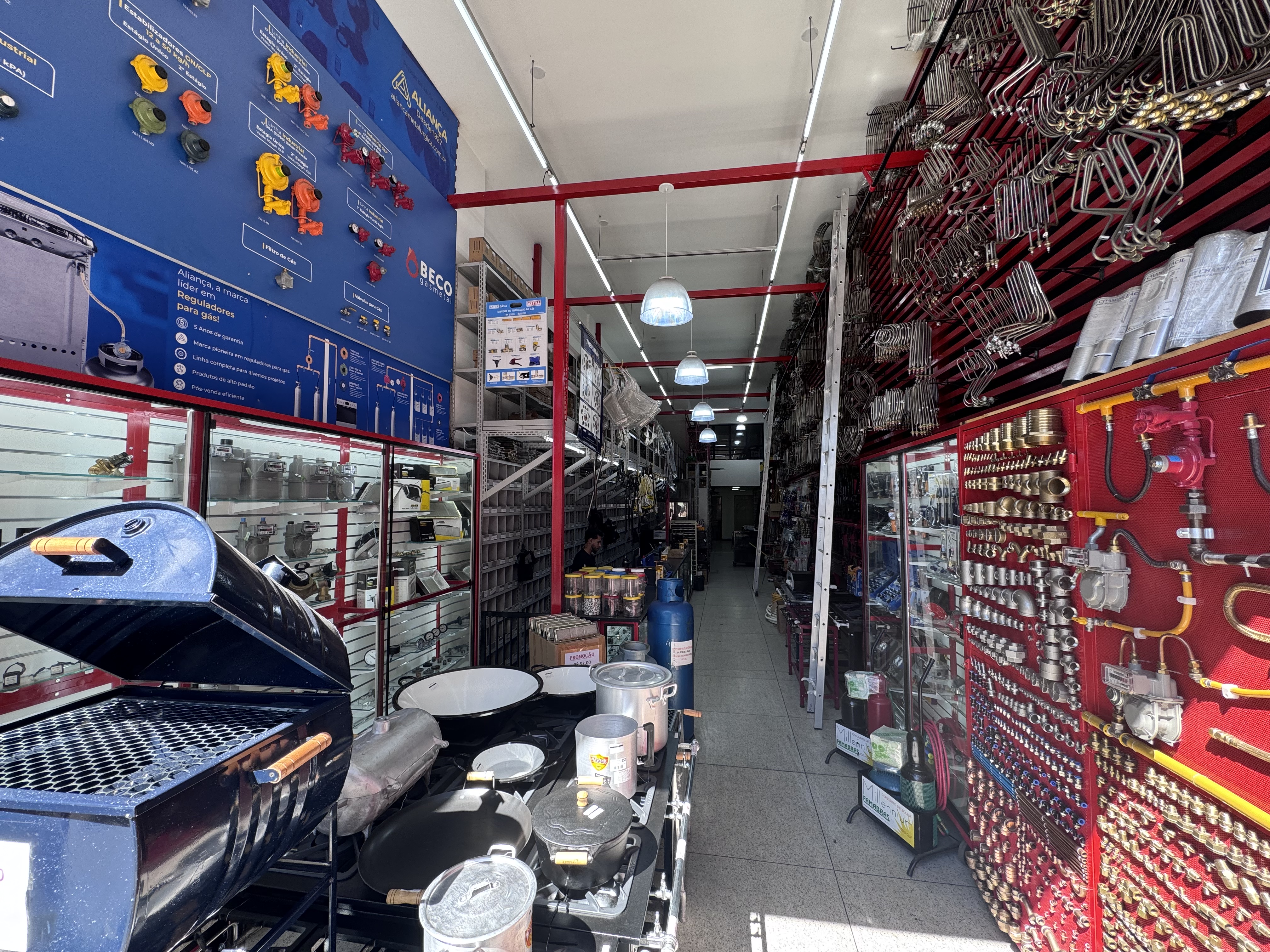 Fachada da loja Fortgás no Brás em São Paulo