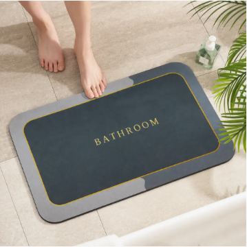 Alfombra absorbente en uso