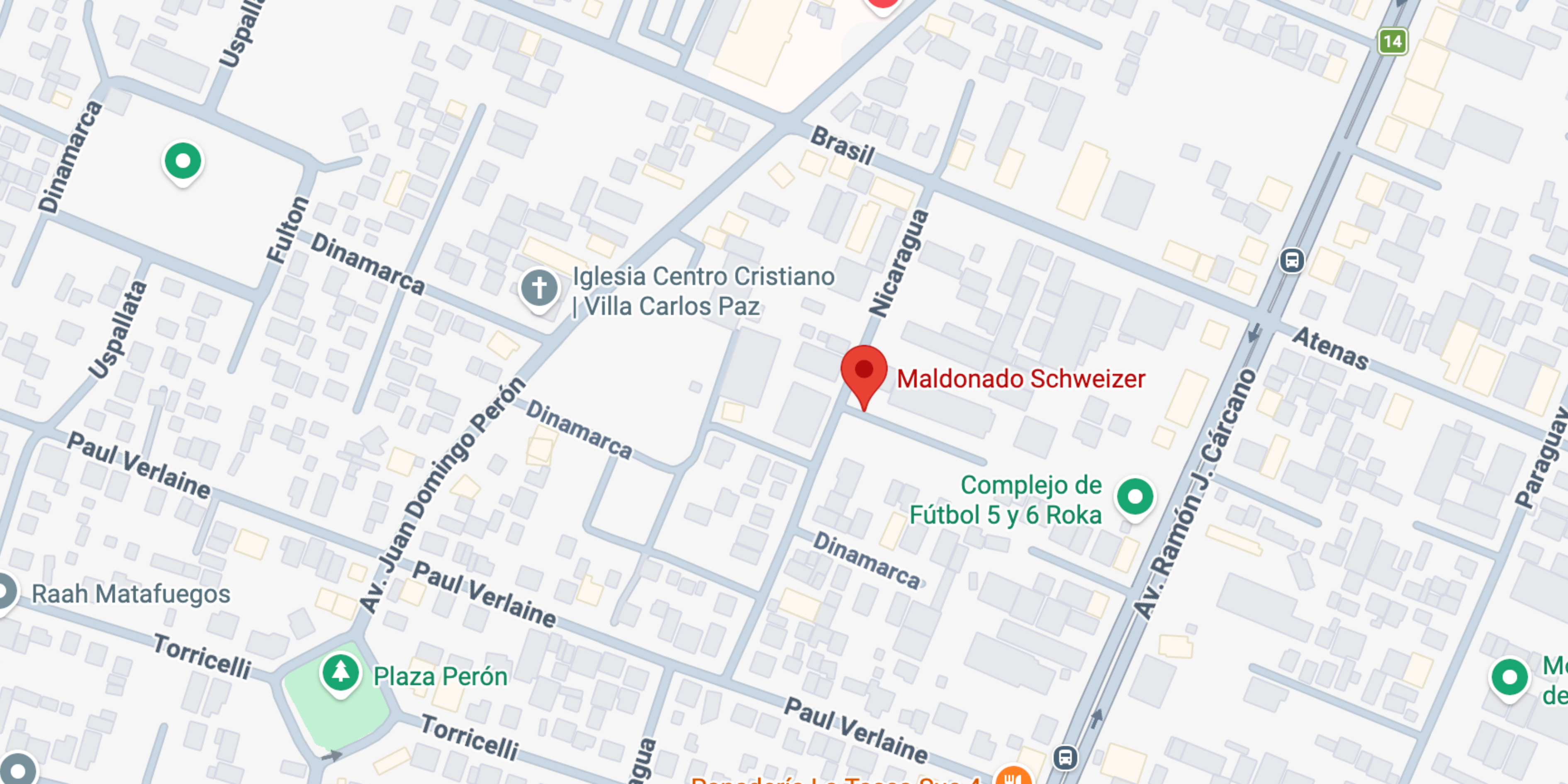 Mapa Sucursal Villa Carlos Paz
