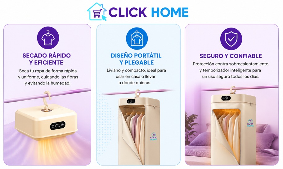 Secador de ropa portátil