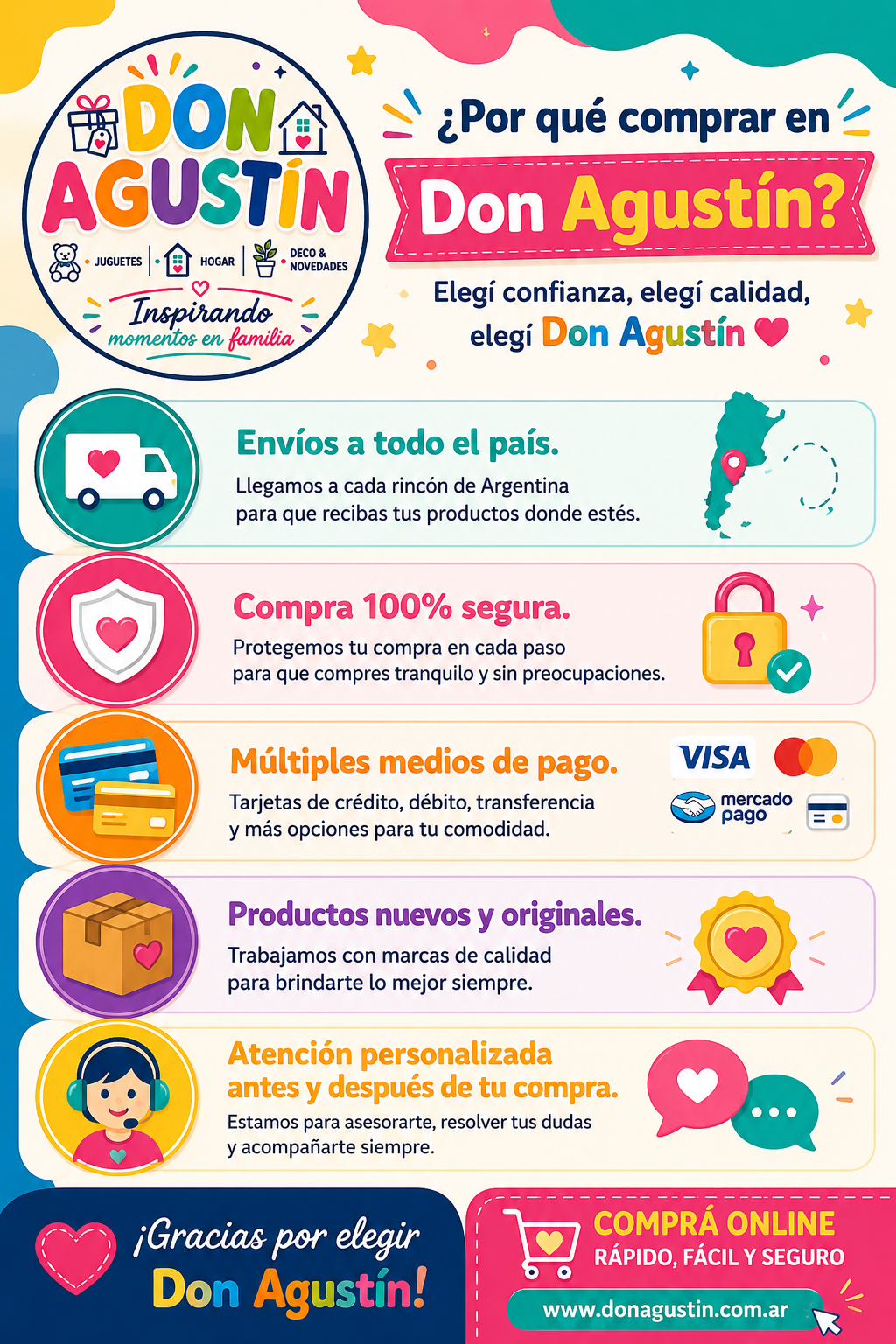 Por qu&eacute; comprar en Don Agust&iacute;n