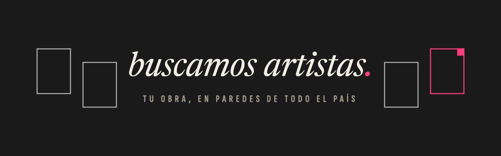 buscamos artistas · Casa Tinta