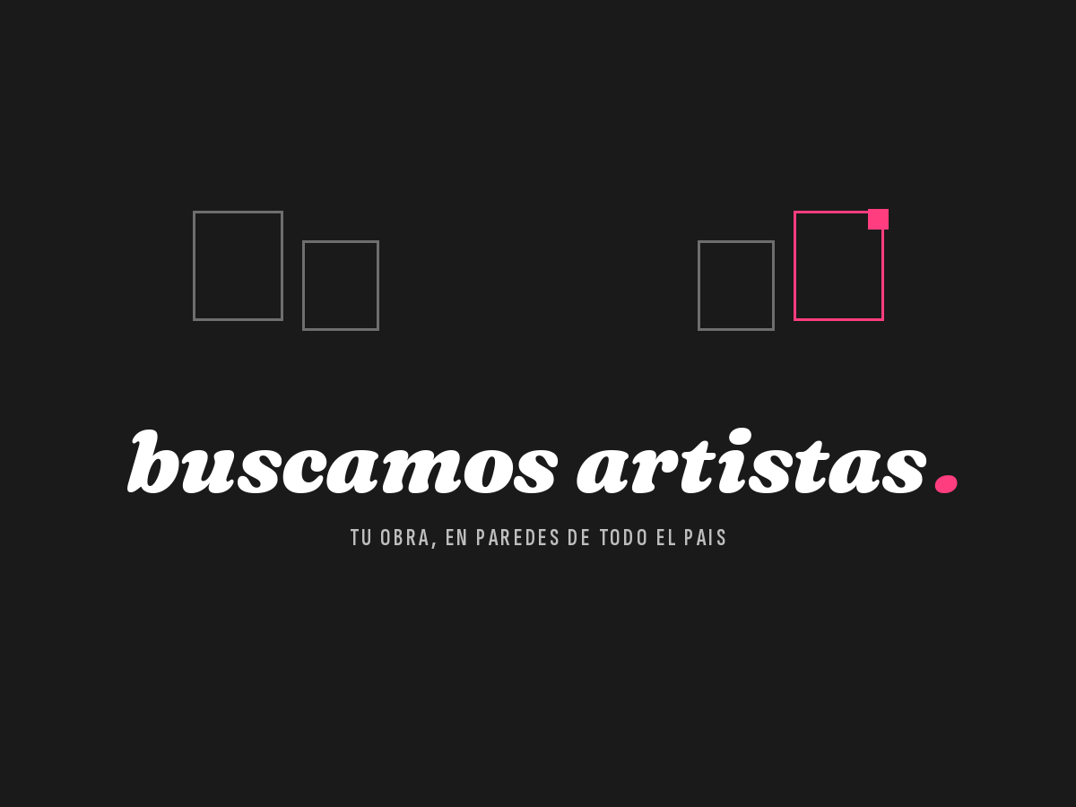 buscamos artistas · Casa Tinta