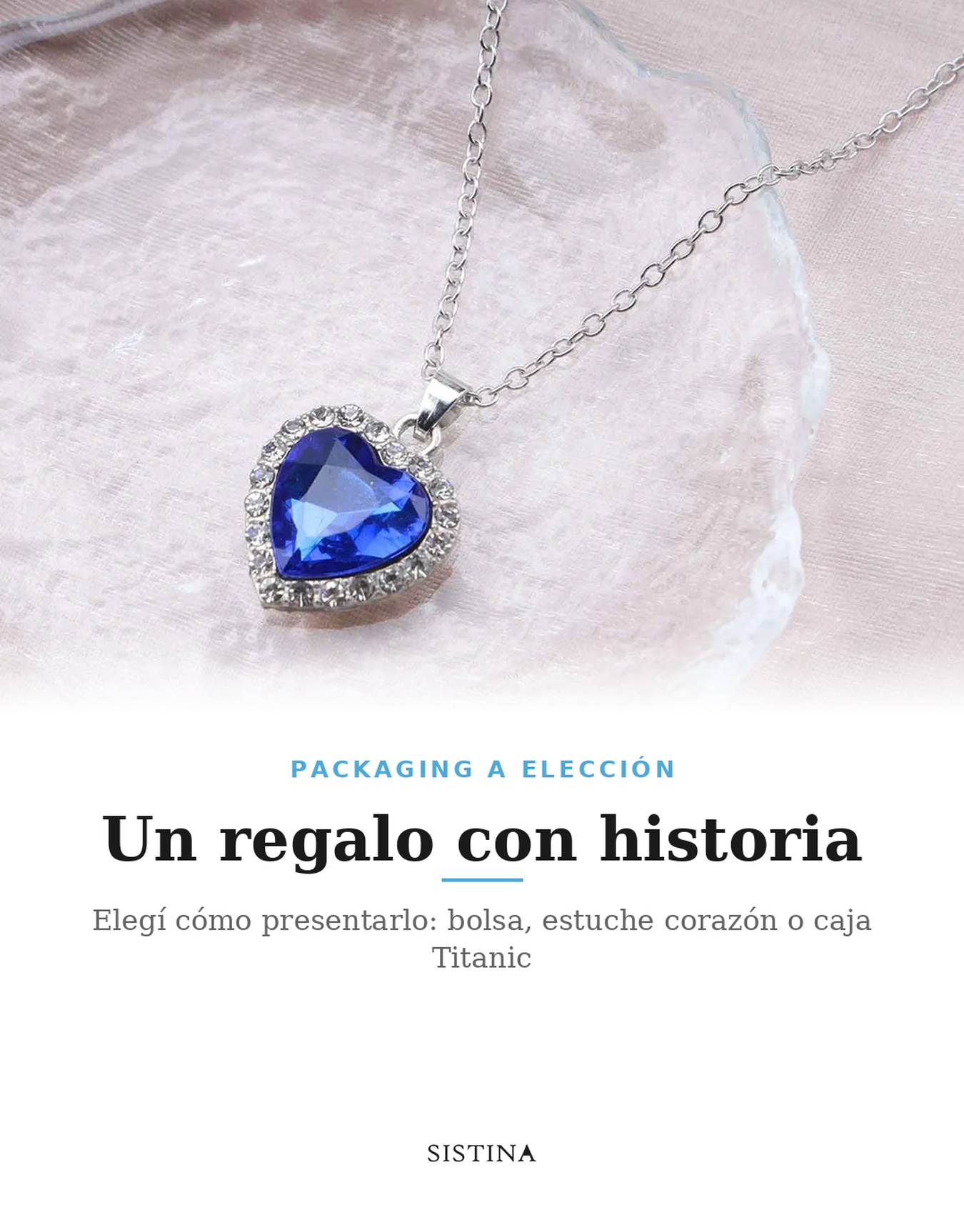 Collar Titanic Sistina - un regalo con historia, packaging a elecci&oacute;n