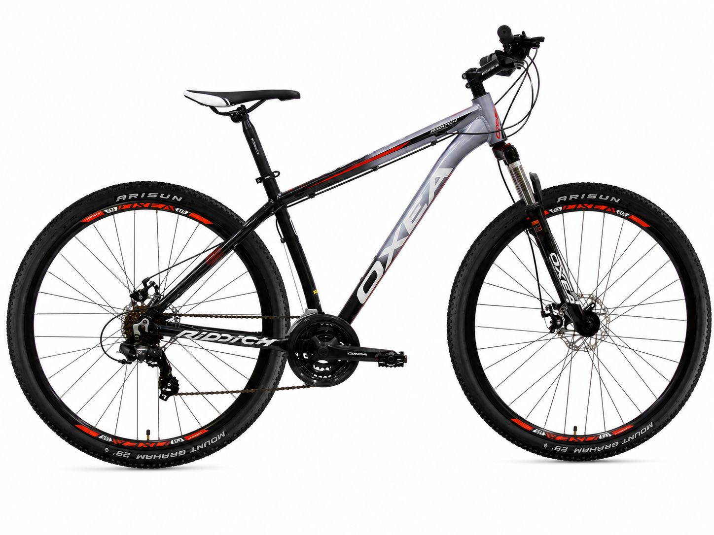 Oxea Riddich Rodado 29 Negro degrad&eacute; gris rojo