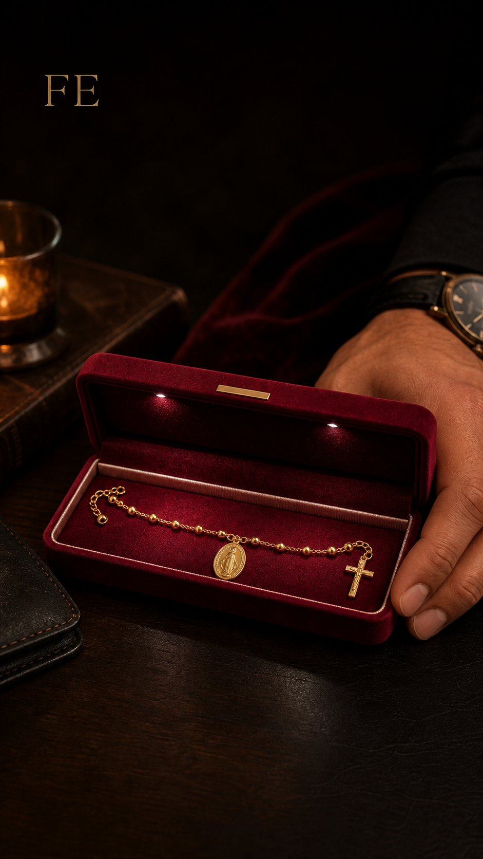 Pulsera Milagrosa presentada como regalo