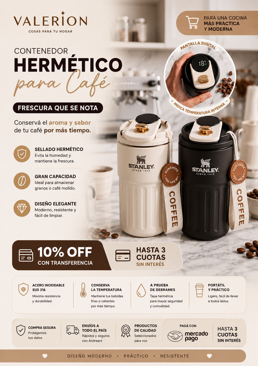Vaso t&eacute;rmico inteligente
