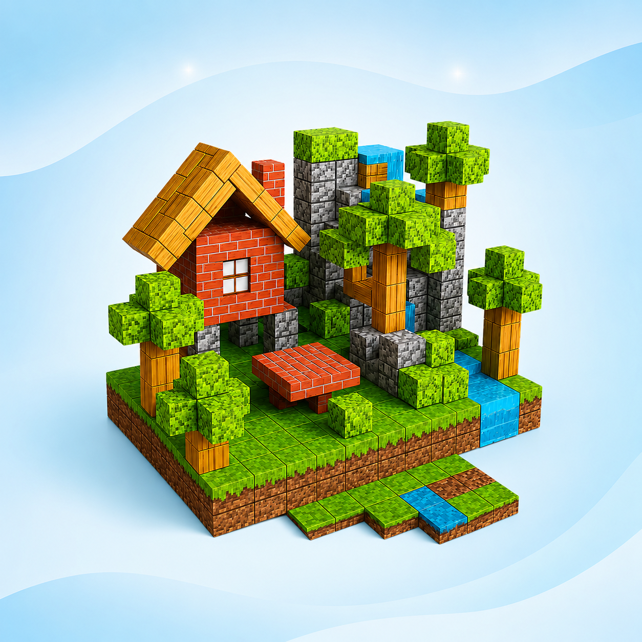 Bloques magn&eacute;ticos de Minecraft